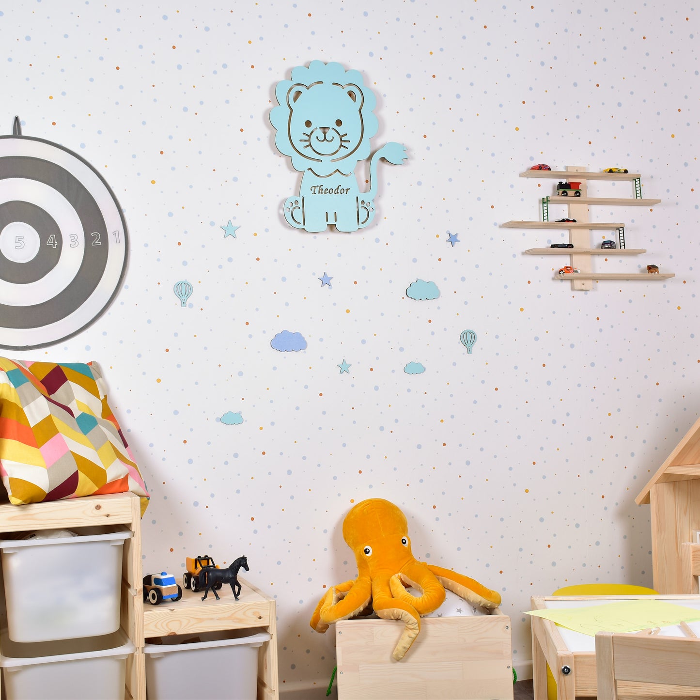 Personalisierbares Nachtlicht Löwe – Sanftes Licht für Kinder