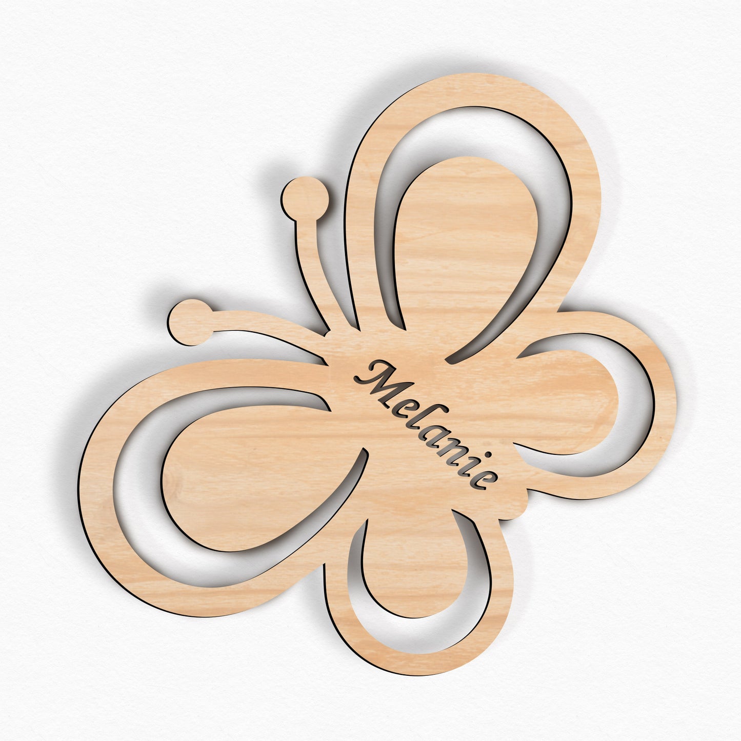 Personalisierbares Nachtlicht Schmetterling- LED Kinderzimmer Lampe