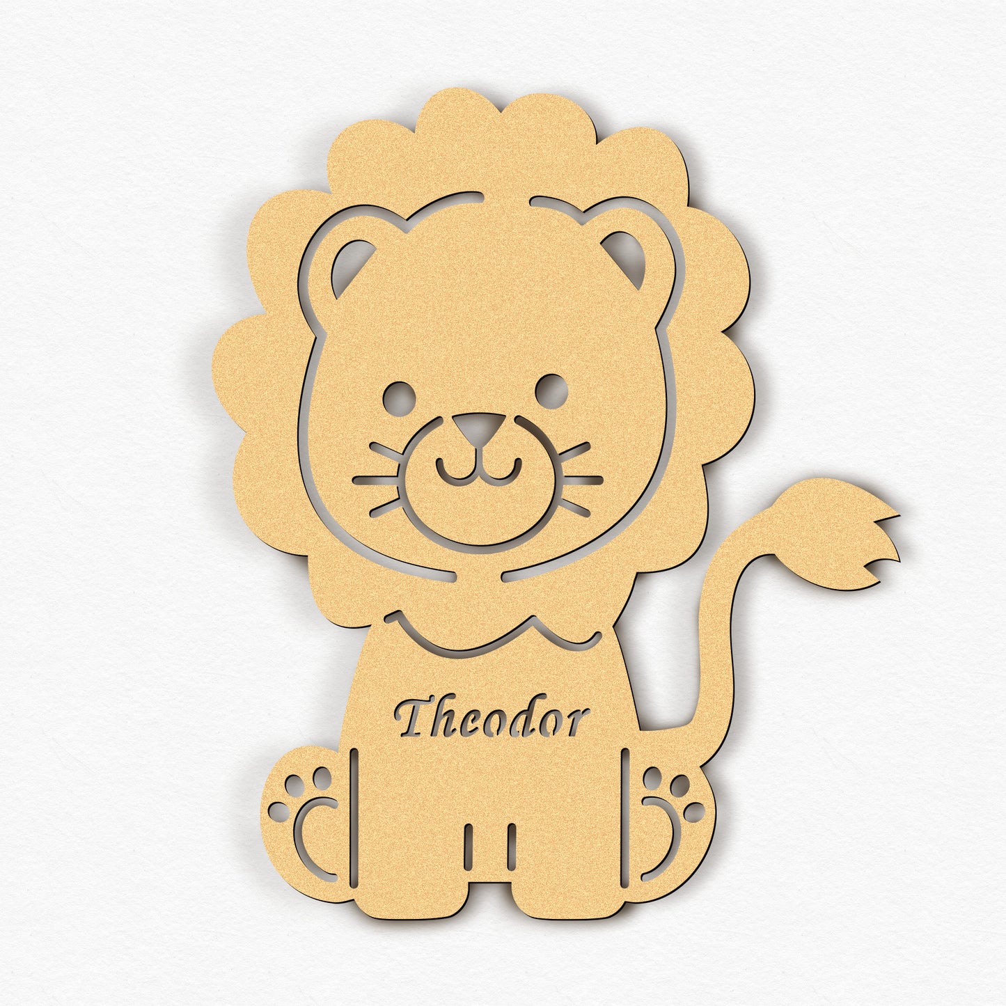 Personalisierbares Nachtlicht Löwe – Sanftes Licht für Kinder