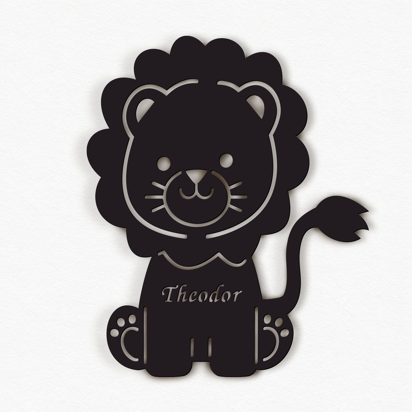 Personalisierbares Nachtlicht Löwe – Sanftes Licht für Kinder