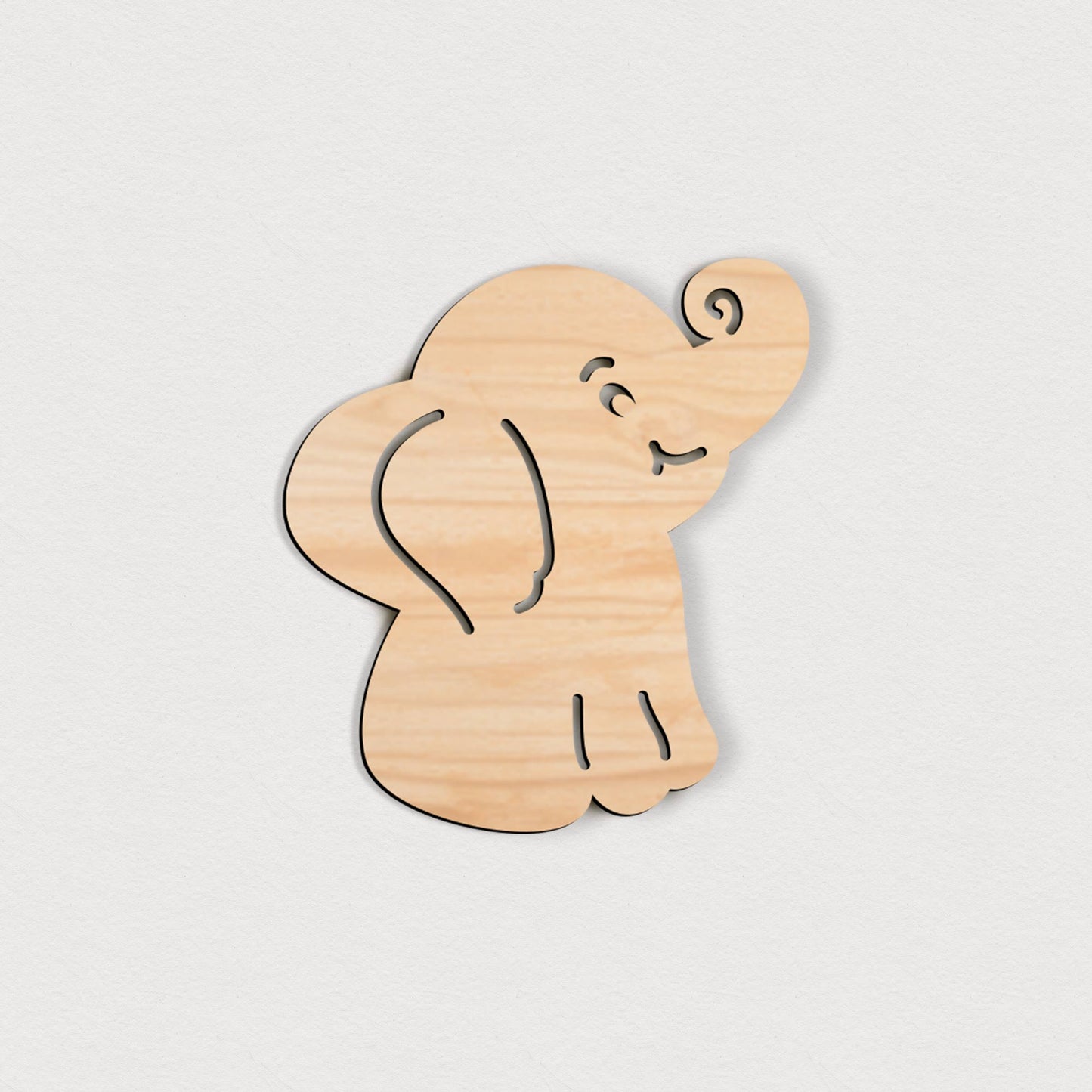 Selbstklebender Elefant – 5 cm / 10 cm / 15 cm / 20 cm – Wanddeko für Kinderzimmer