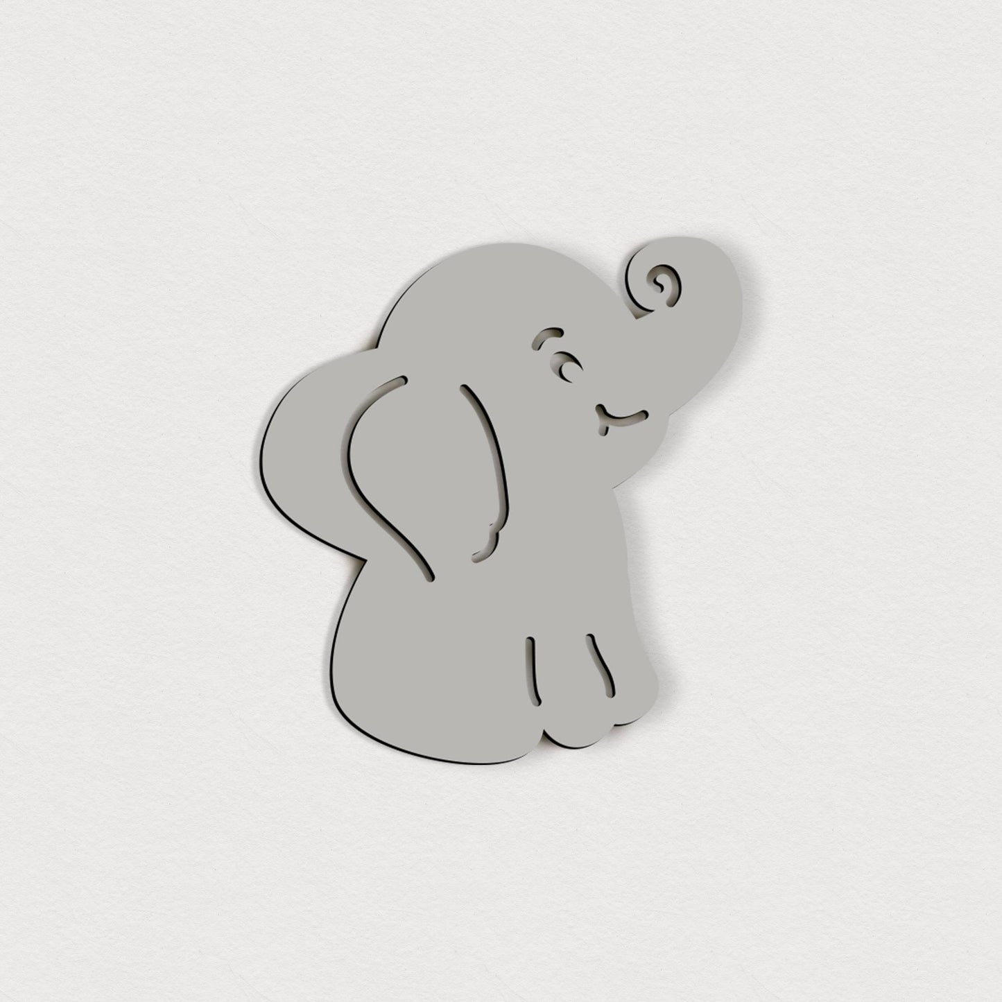 Selbstklebender Elefant – 5 cm / 10 cm / 15 cm / 20 cm – Wanddeko für Kinderzimmer