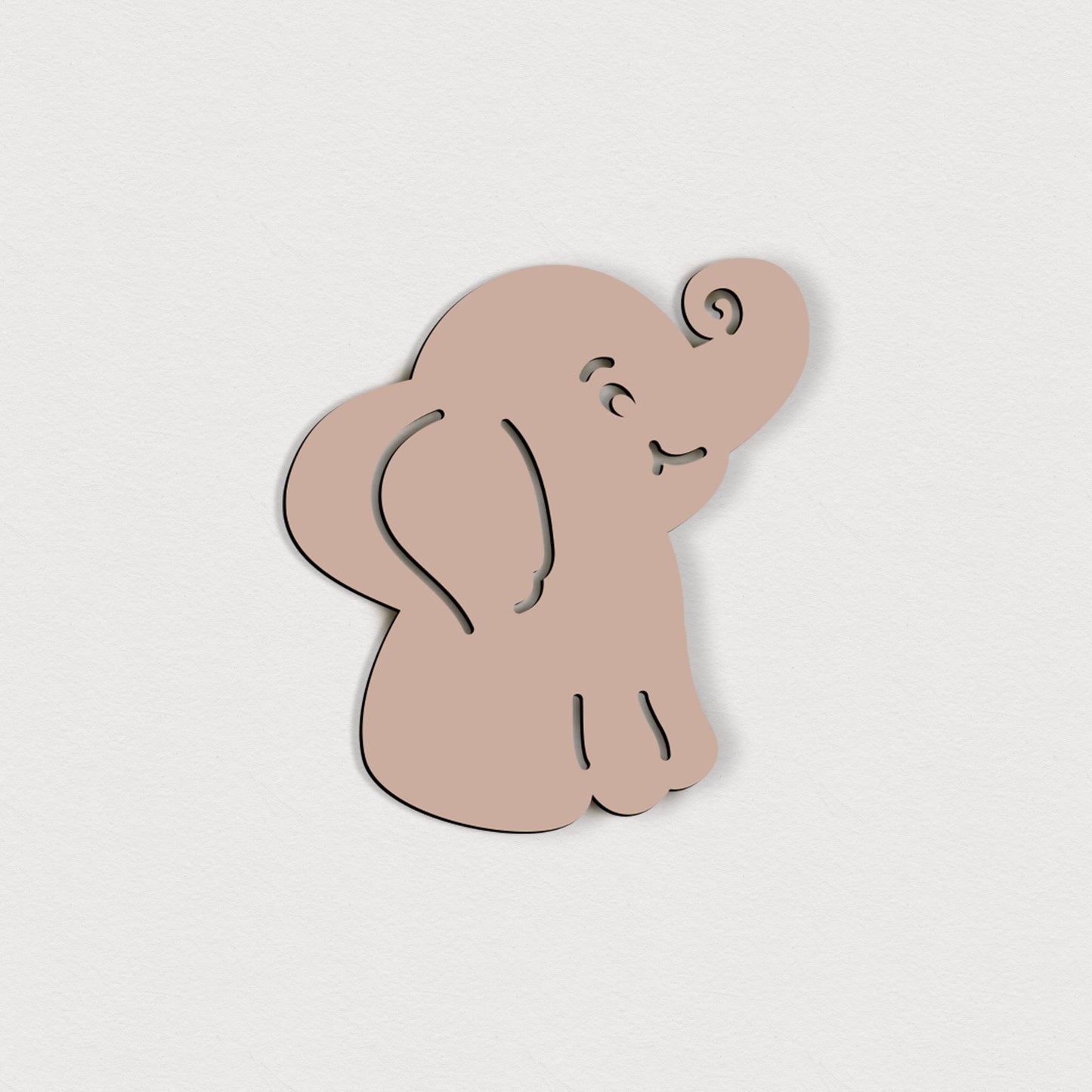 Selbstklebender Elefant – 5 cm / 10 cm / 15 cm / 20 cm – Wanddeko für Kinderzimmer