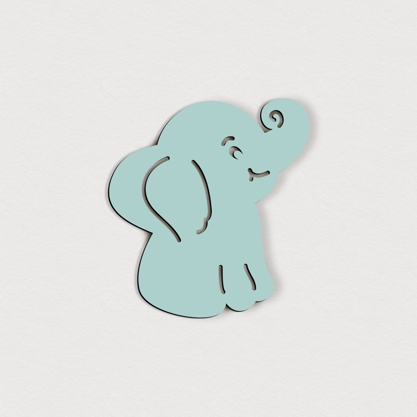 Selbstklebender Elefant – 5 cm / 10 cm / 15 cm / 20 cm – Wanddeko für Kinderzimmer