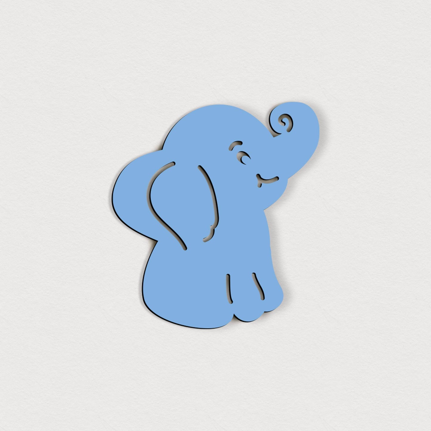 Selbstklebender Elefant – 5 cm / 10 cm / 15 cm / 20 cm – Wanddeko für Kinderzimmer