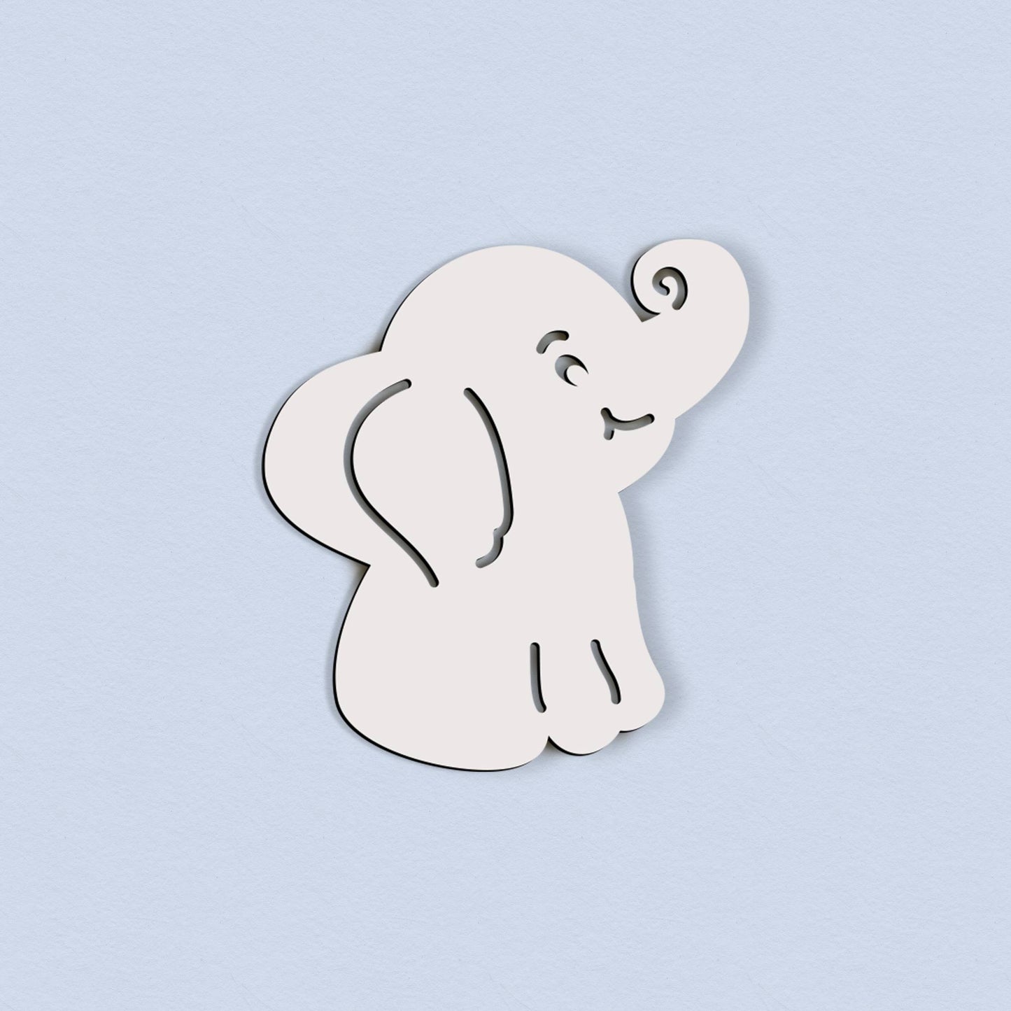 Selbstklebender Elefant – 5 cm / 10 cm / 15 cm / 20 cm – Wanddeko für Kinderzimmer