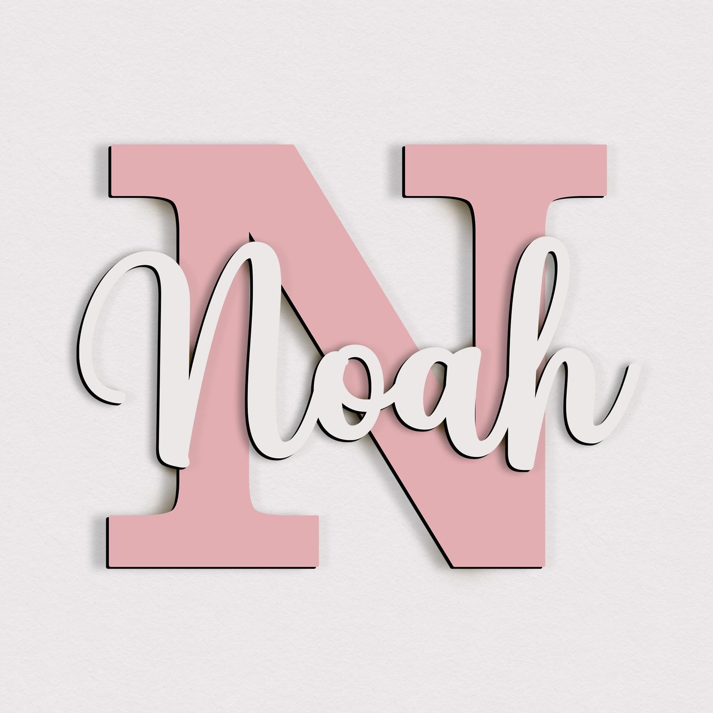 Nachtlicht „Buchstabe mit Schriftzug“ – Einzigartiges Kinderzimmer-Highlight