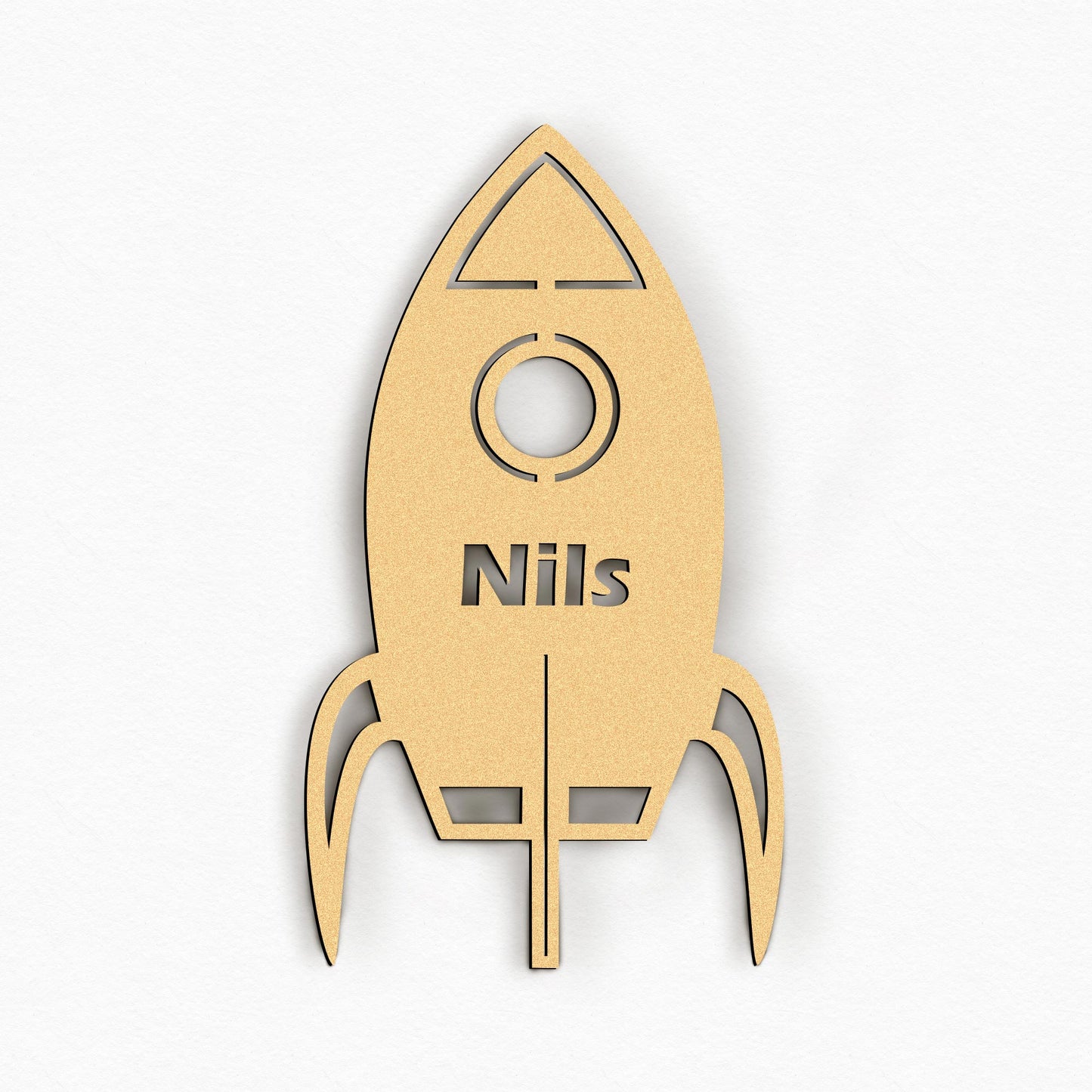 Personalisierte Nachtlicht Rakete – LED Lampe für Kinderzimmer mit Name