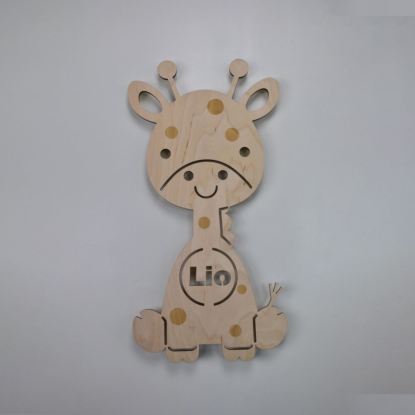 Personalisierte Nachtlicht Giraffe – Kinderzimmer LED Lampe mit Name