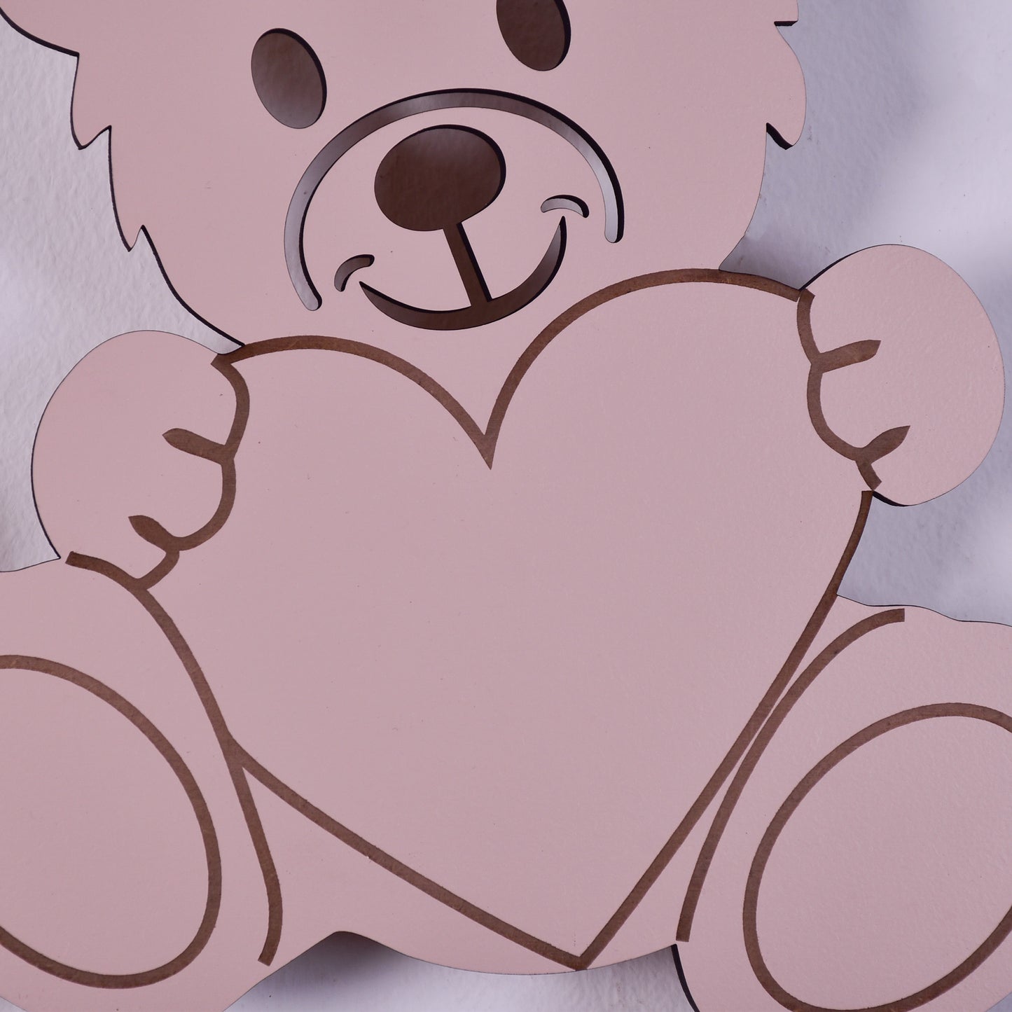 Personalisierte Nachtlicht Schriftzug mit Teddybär 60 oder 70 cm