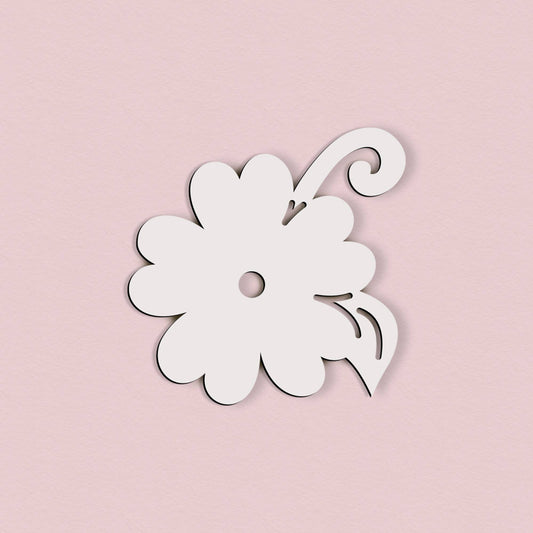 Selbstklebende Blume aus Holz– 5 cm / 10 cm / 15 cm / 20 cm – Wanddeko für Kinderzimmer