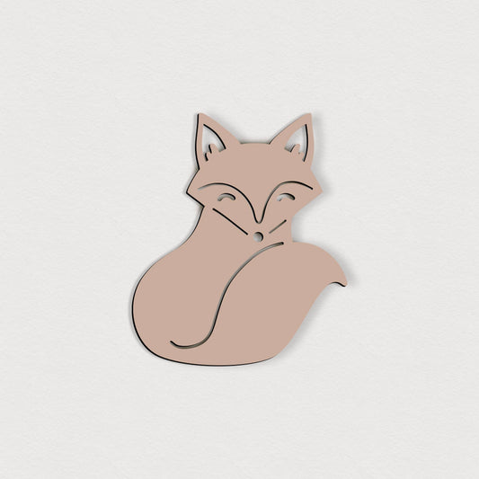 Selbstklebender Fuchs – 5 cm / 10 cm / 15 cm / 20 cm – Wanddeko für Kinderzimmer