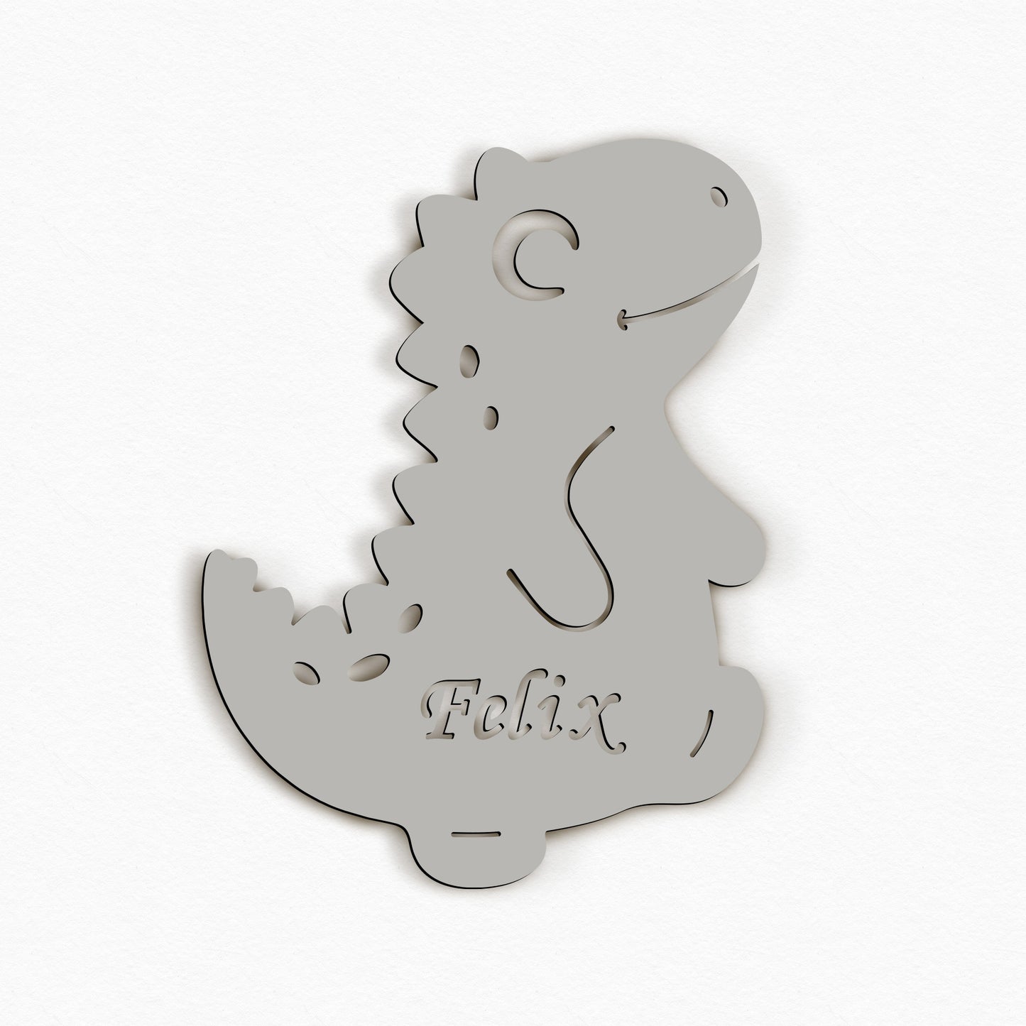 Personalisierte Nachtlicht Dino – Kinderzimmer LED Lampe mit Name