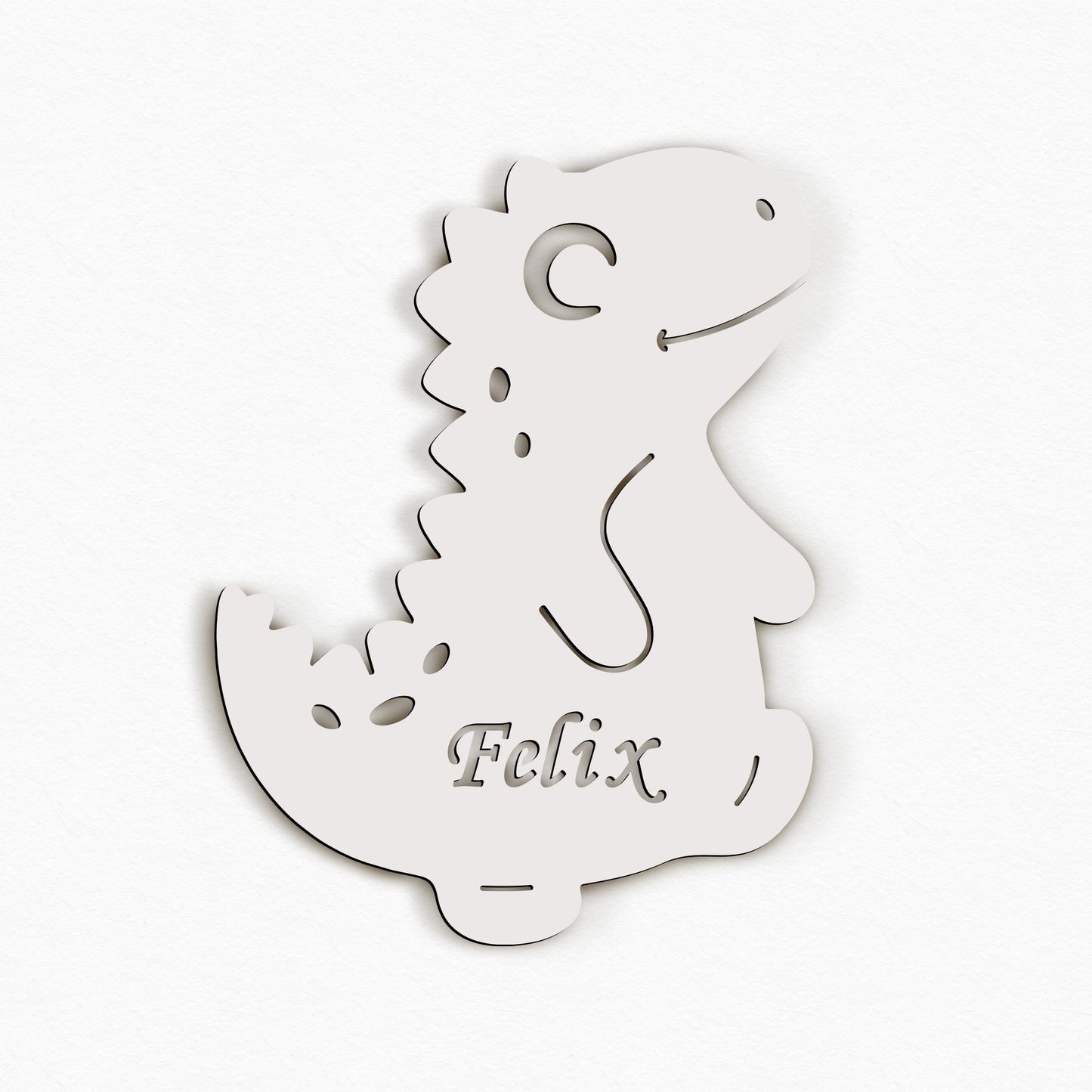 Personalisierte Nachtlicht Dino – Kinderzimmer LED Lampe mit Name