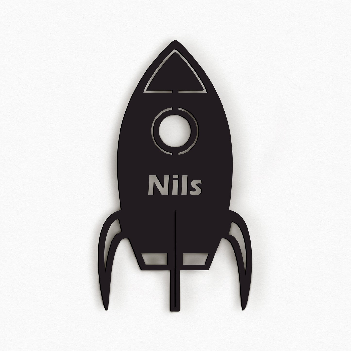 Personalisierte Nachtlicht Rakete – LED Lampe für Kinderzimmer mit Name